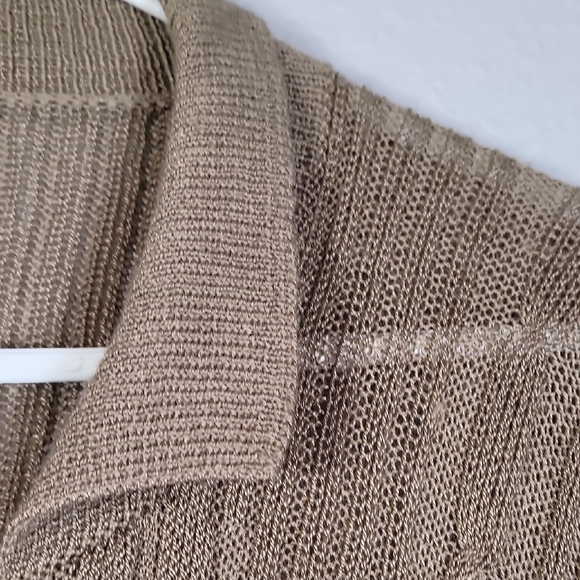 Vintage Crochet Chunky Knit Women Cardigan Size S Brown Button Up Cottage Preppy - Picture 7 of 12